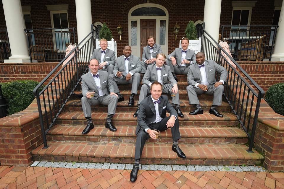 Groom and groomsmen