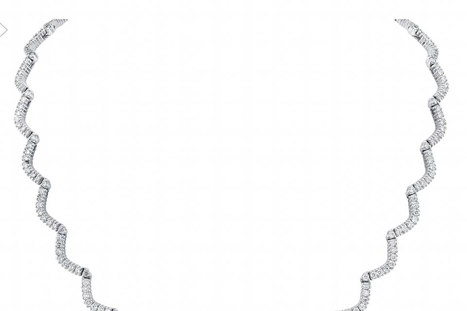Sylive - Curved Tennis Necklac