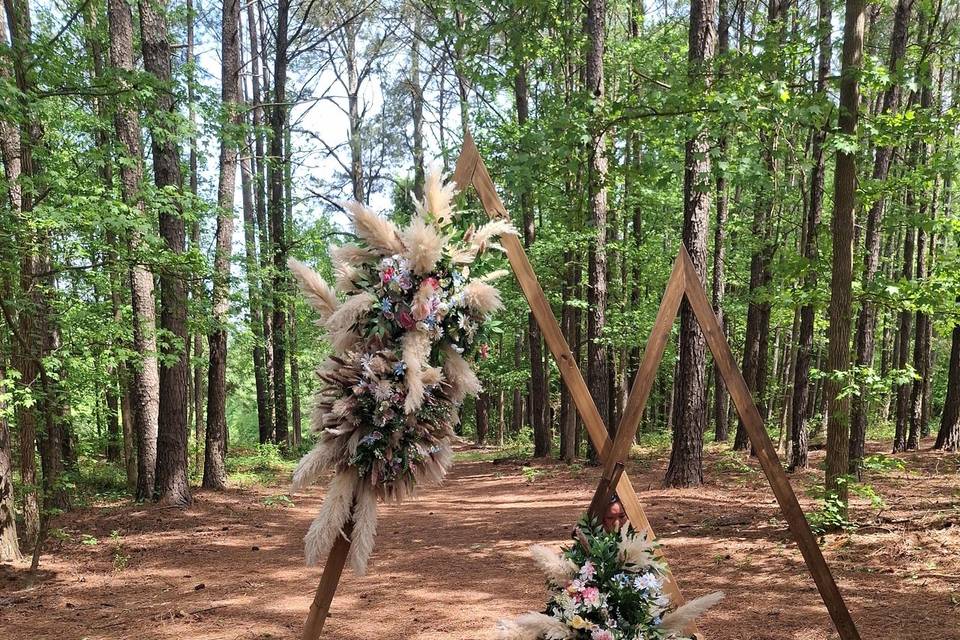 Hand crafted arbor