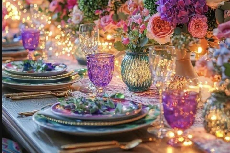Garden tea party theme