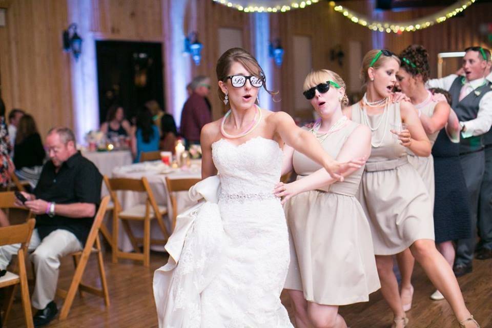 Bride dancing