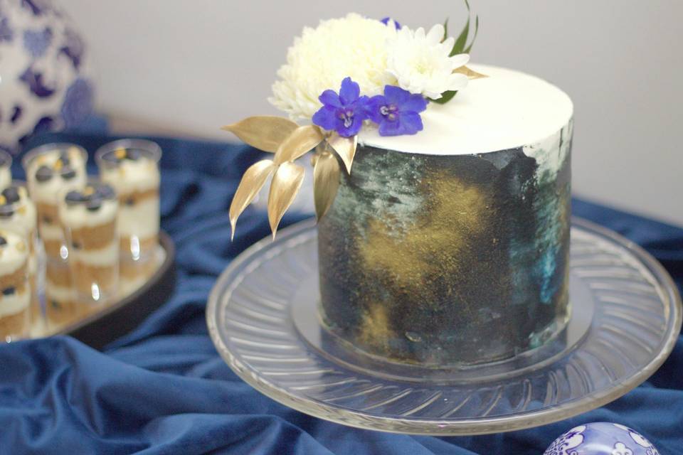 Navy and Gold Wedding