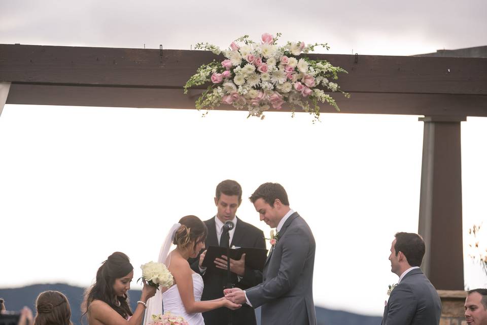 The wedding ceremony