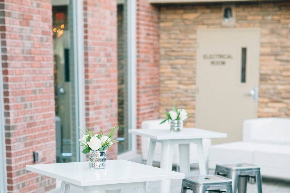 Cocktail tables and barstools