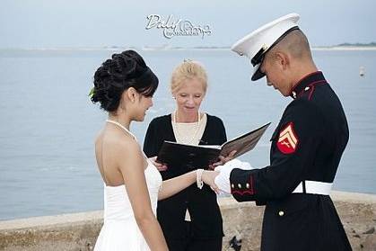 Wedding by the water