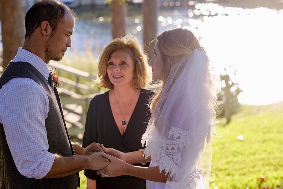 Lakefront wedding