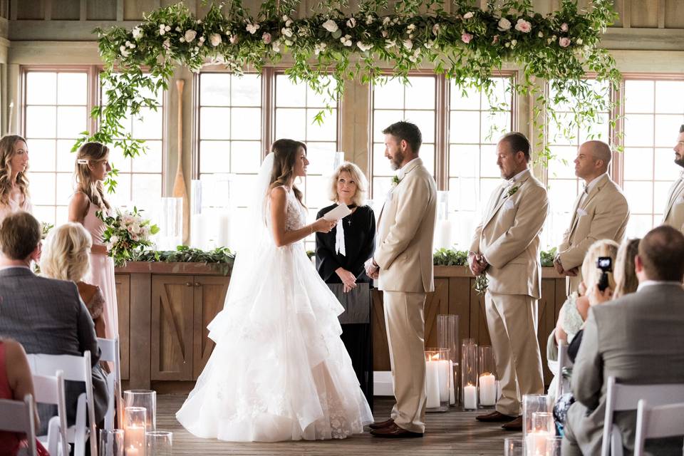 Watercolor Boathouse Wedding