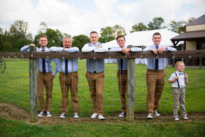 Groomsmen on The Ranch