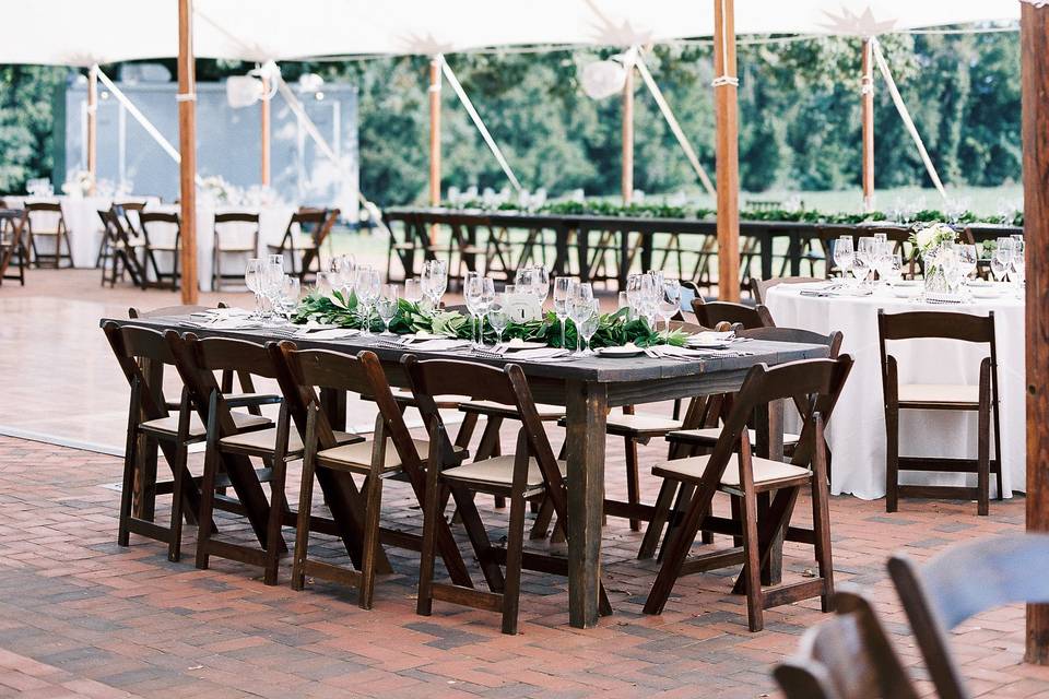 Long farm table