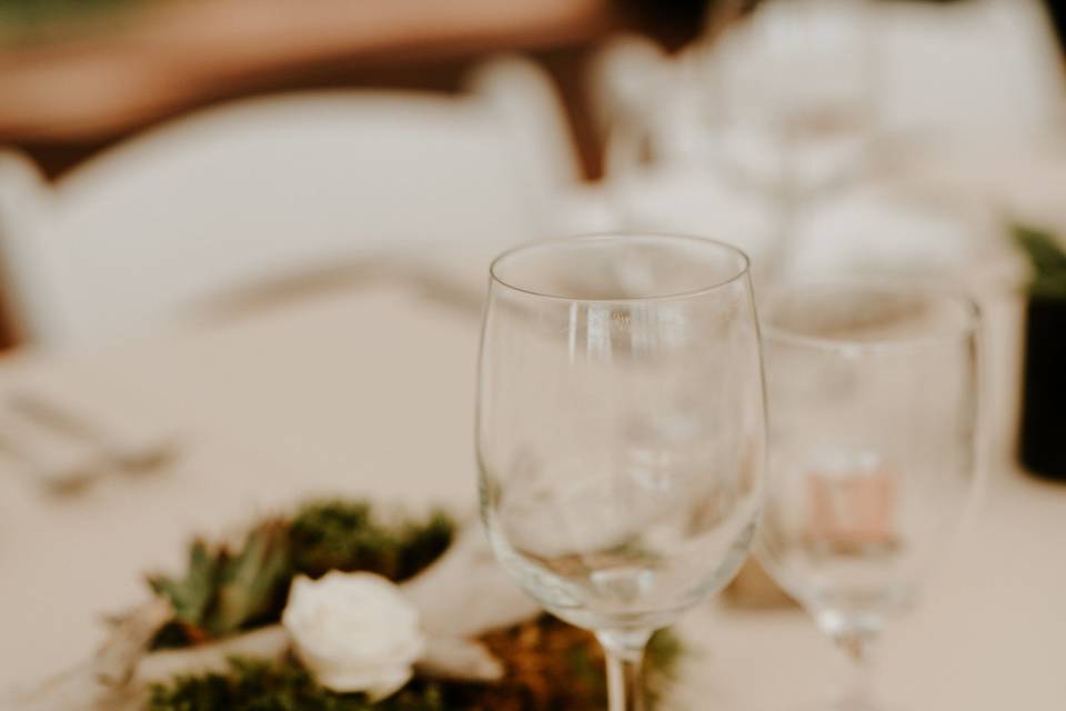 White plate and table napkin