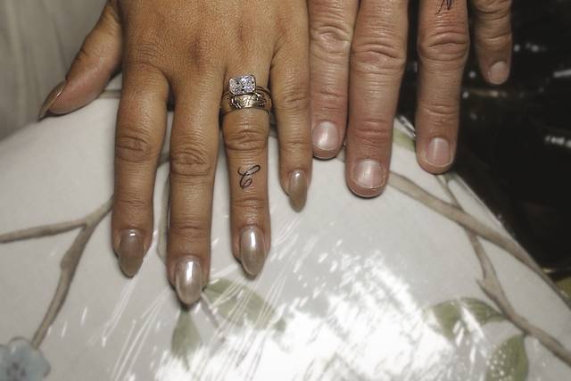 Initials for the happy couple