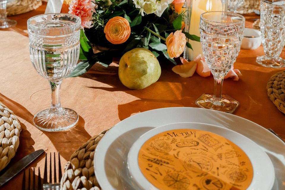 Sign in table Fall Florals
