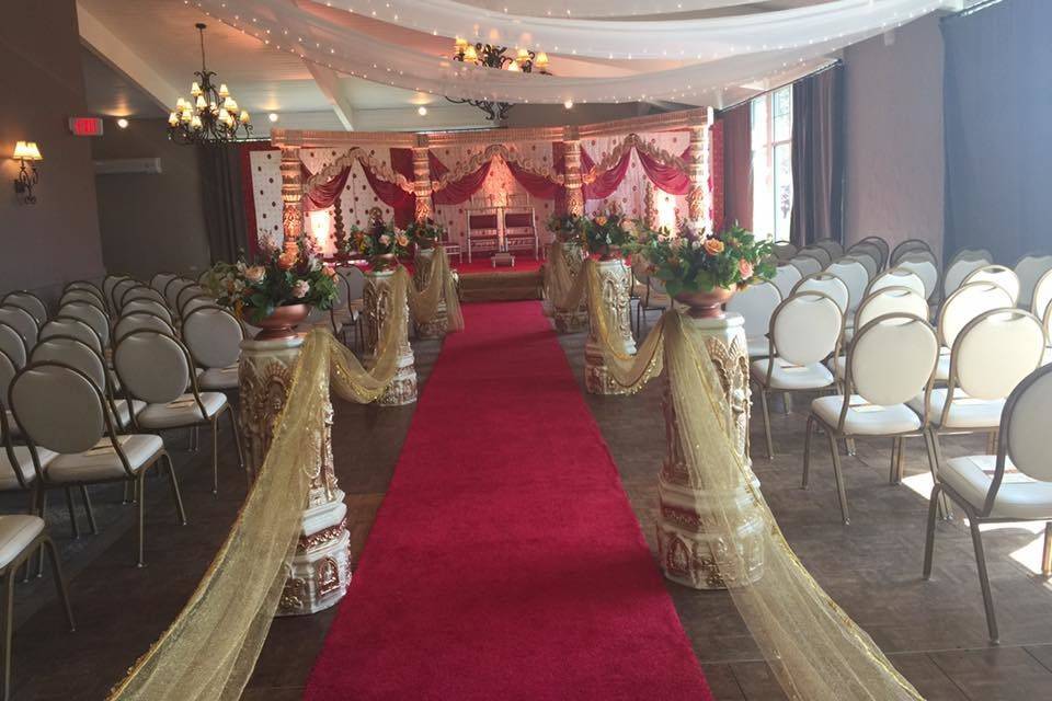 Wedding ceremony area