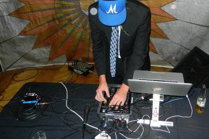 Zeb Djing a wedding at The Grande Ballroom in Detroit, MI