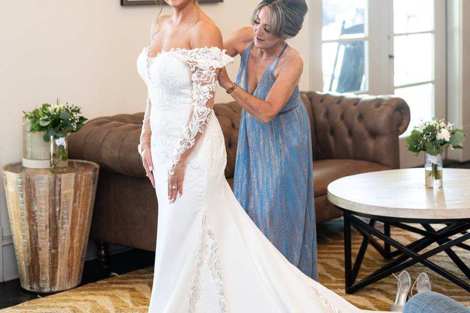 Bride getting Ready