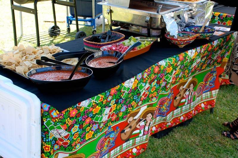 Toppings and garnishing area