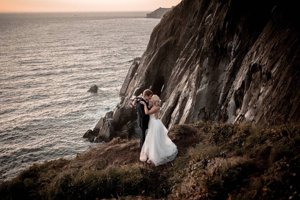 Cliffside elopement