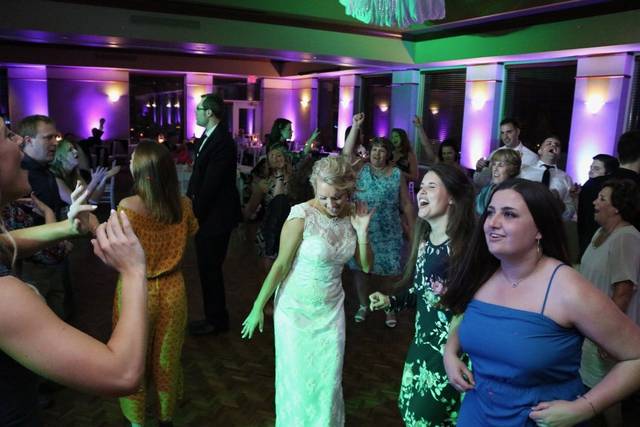 Bride dancing