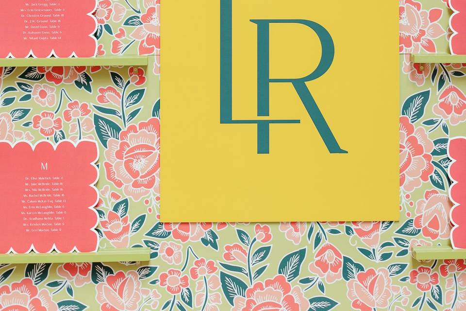 Lauren & Rahul place card