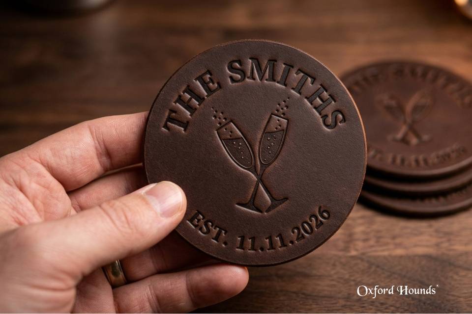 Custom Leather Coaster