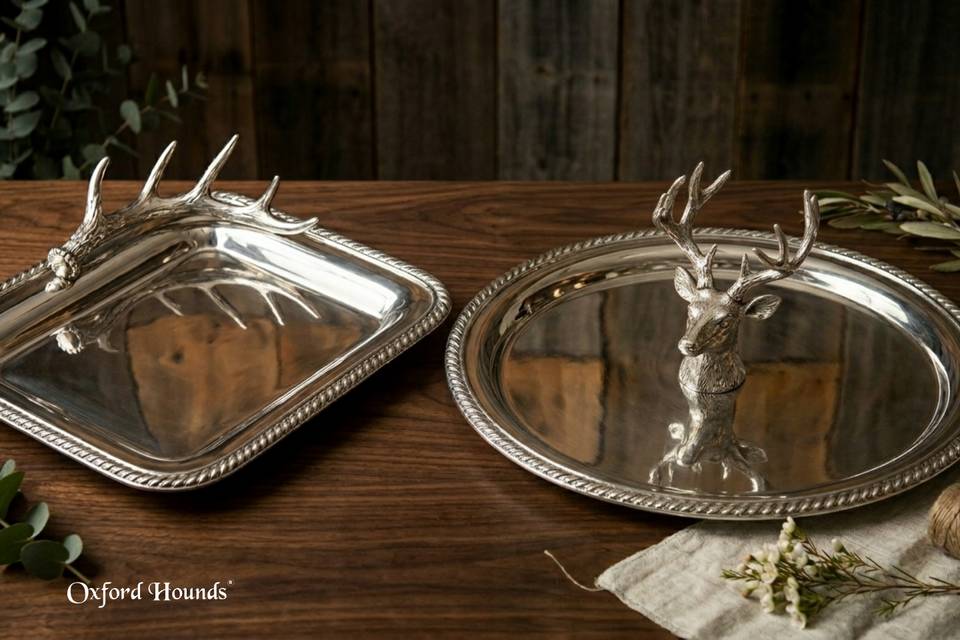 Custom Silver Tray - Hunting
