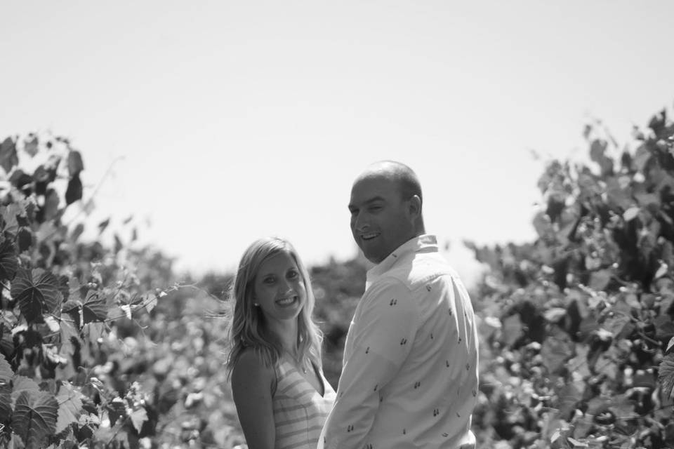 Vineyard engagement shoot