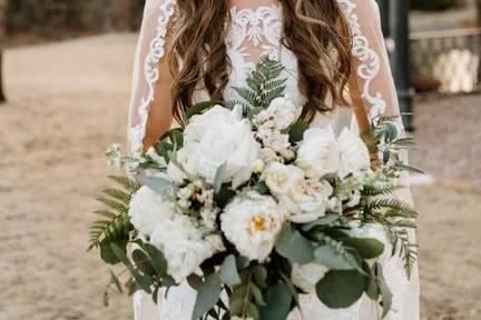 White and Green Bouquet