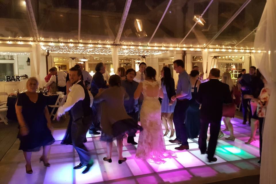 Lighted dance floor
