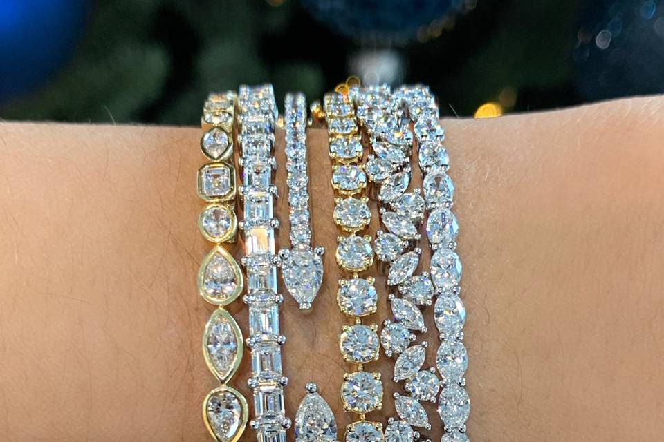 Diamond Bangles