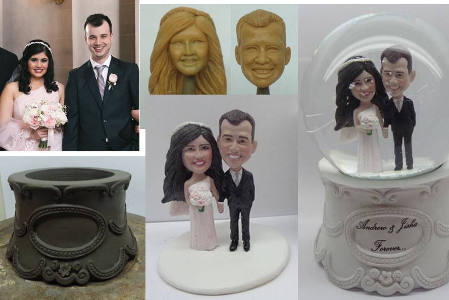 Create a wedding cake base.