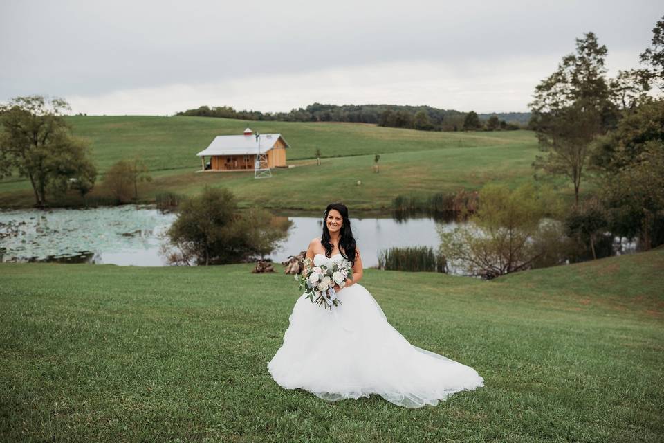 Blushing bride