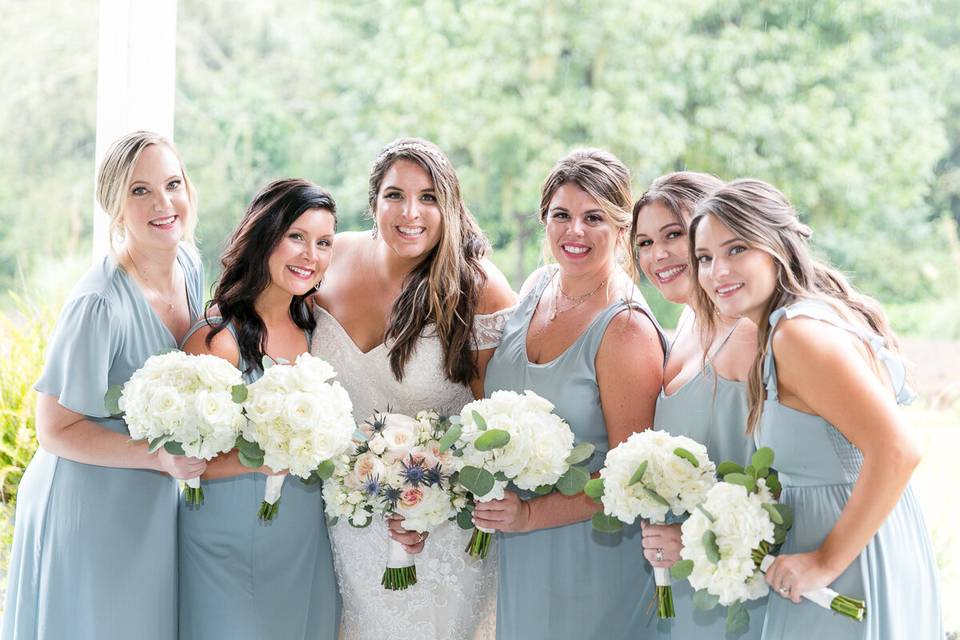 Kristins bridal party