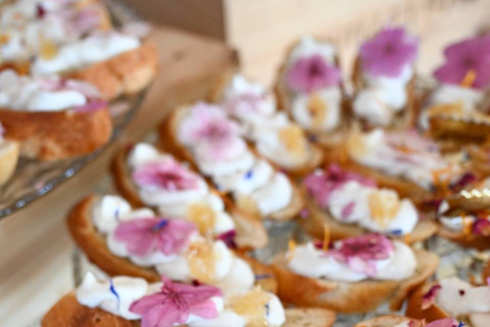 Whipped Ricotta Crostinis