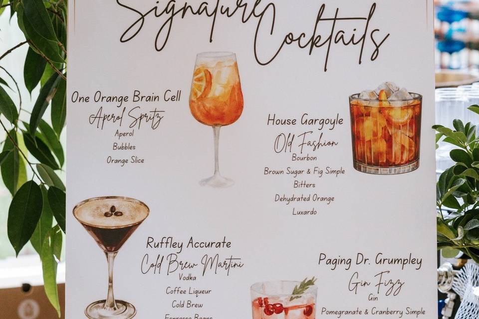 Custom bar menu