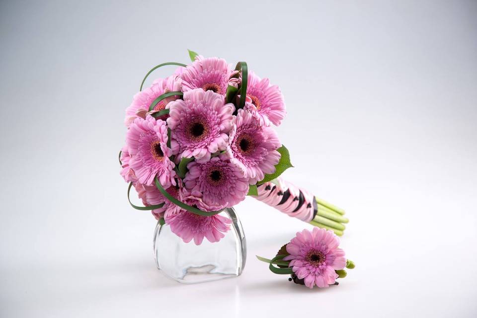 Purple Gerbera Bouquet