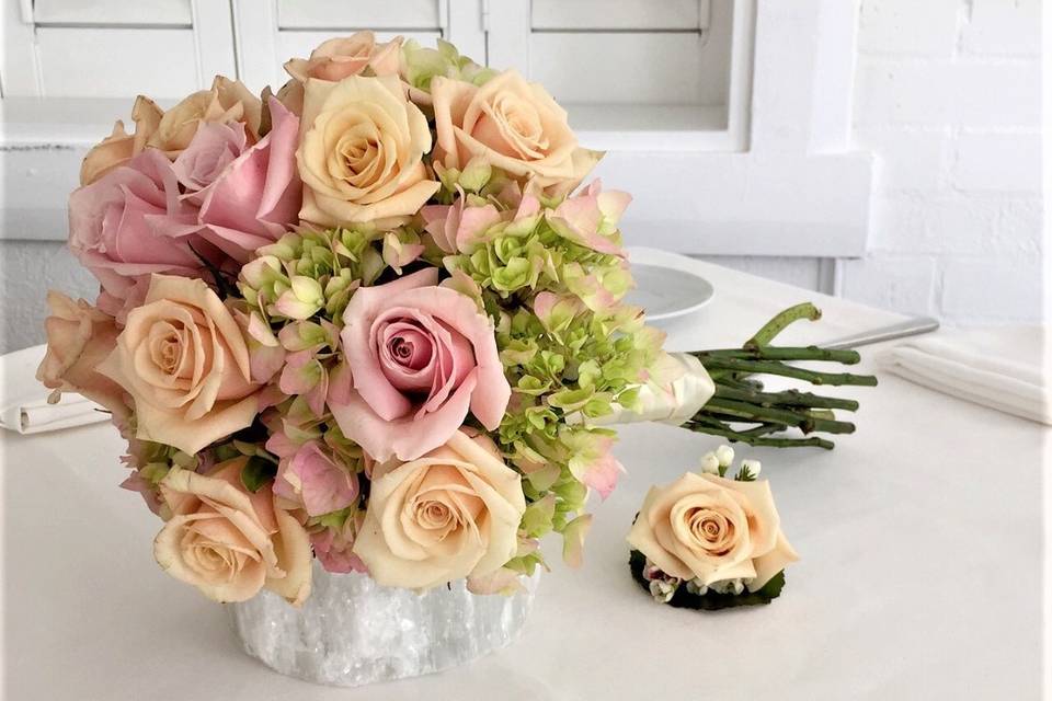 Rose and Hydrangea Bouquet