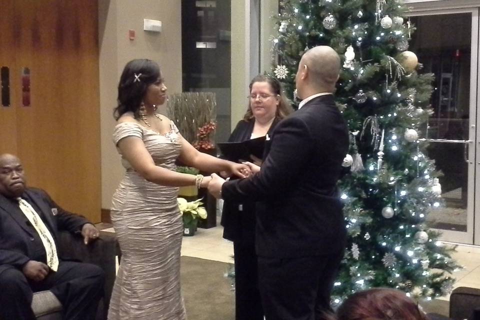 Ceremony took place at the Meridian Banquet Center in Houston.
