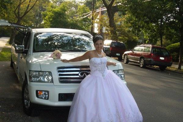 Wedding limo