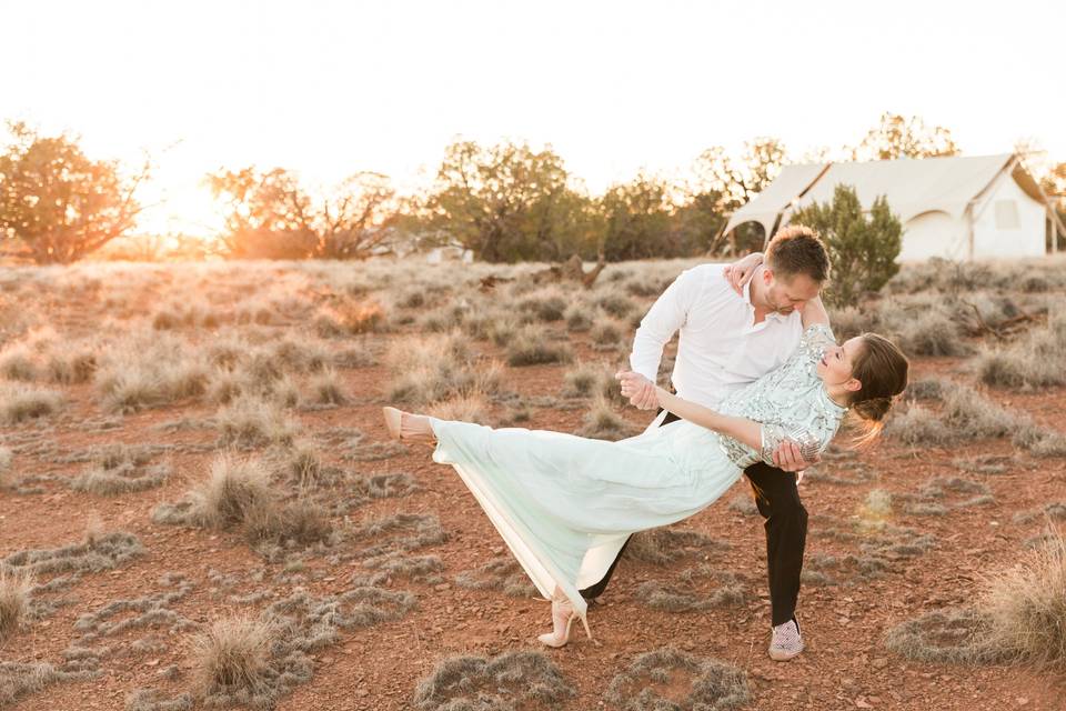 Ballerina and her musician