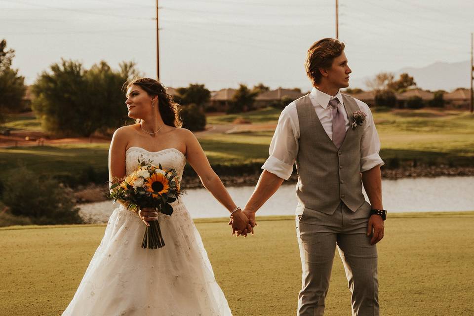 Bride and Groom portrait