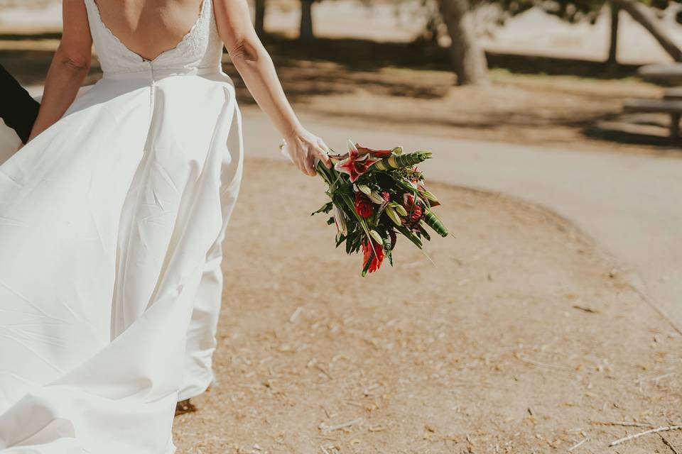 Bouquet portrait