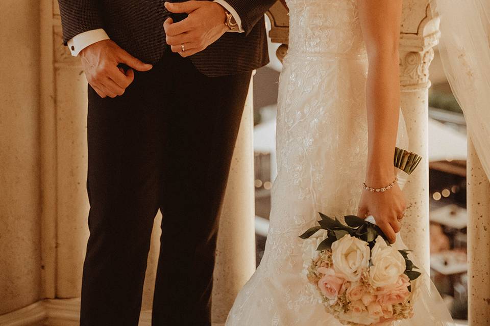 Newlyweds at the Venetian hotel