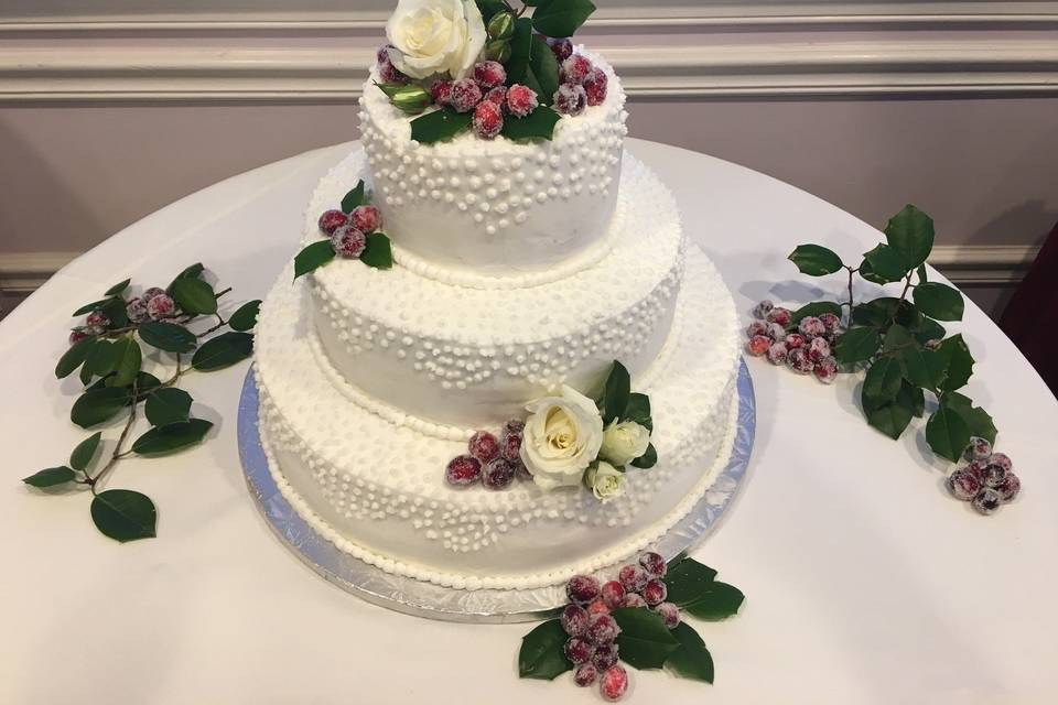 Two Faced Wedding Cake