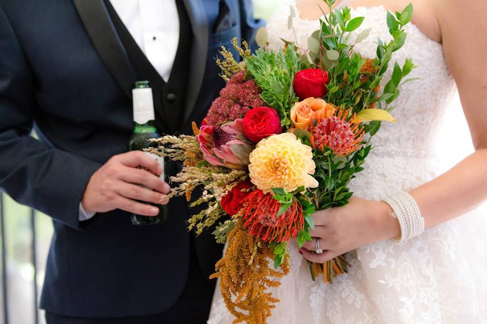 Bouquets and beers =)