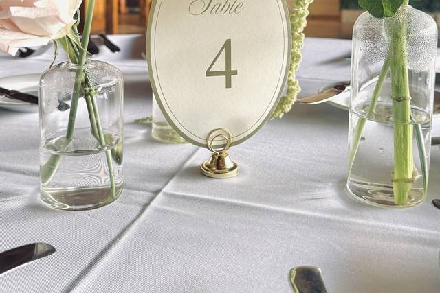 Table Number Sign
