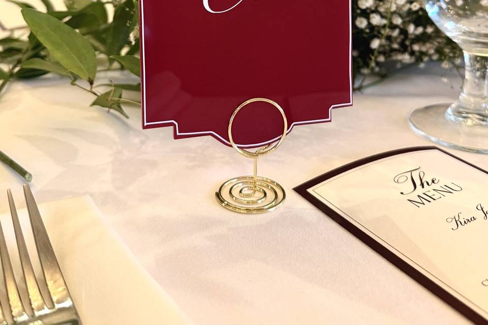 Table Number