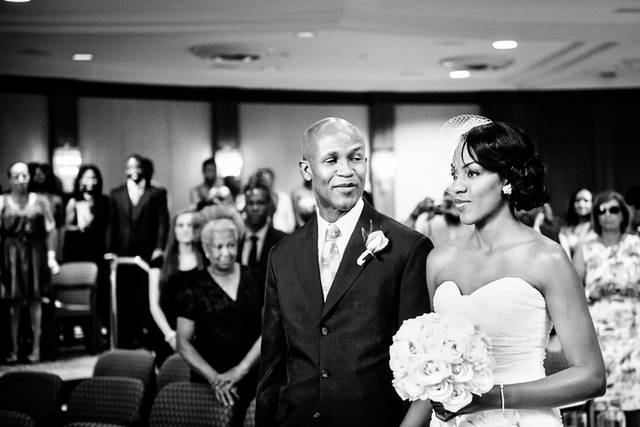Indoor wedding ceremony