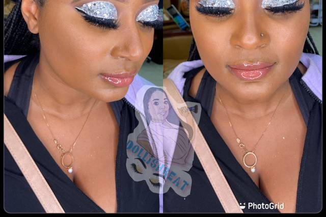 Dramatic full face makeup