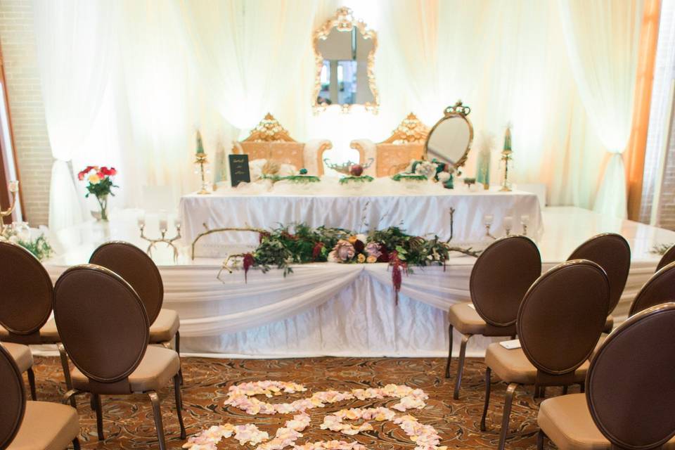 Elegant Nuptials Couple's Aisle Decor | Persian Ceremony