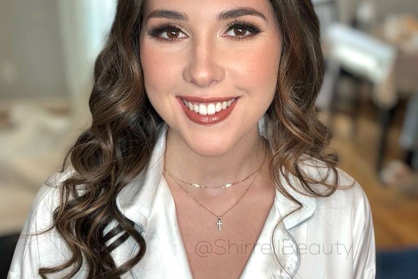 Bridal makeup and hair
